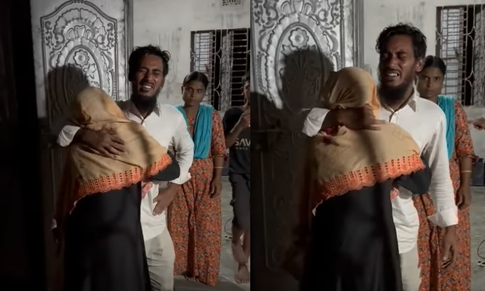 এবার মাকে বুকে জড়িয়ে কেঁদে ক্ষমা চাইলেন রিপন মিয়া - image